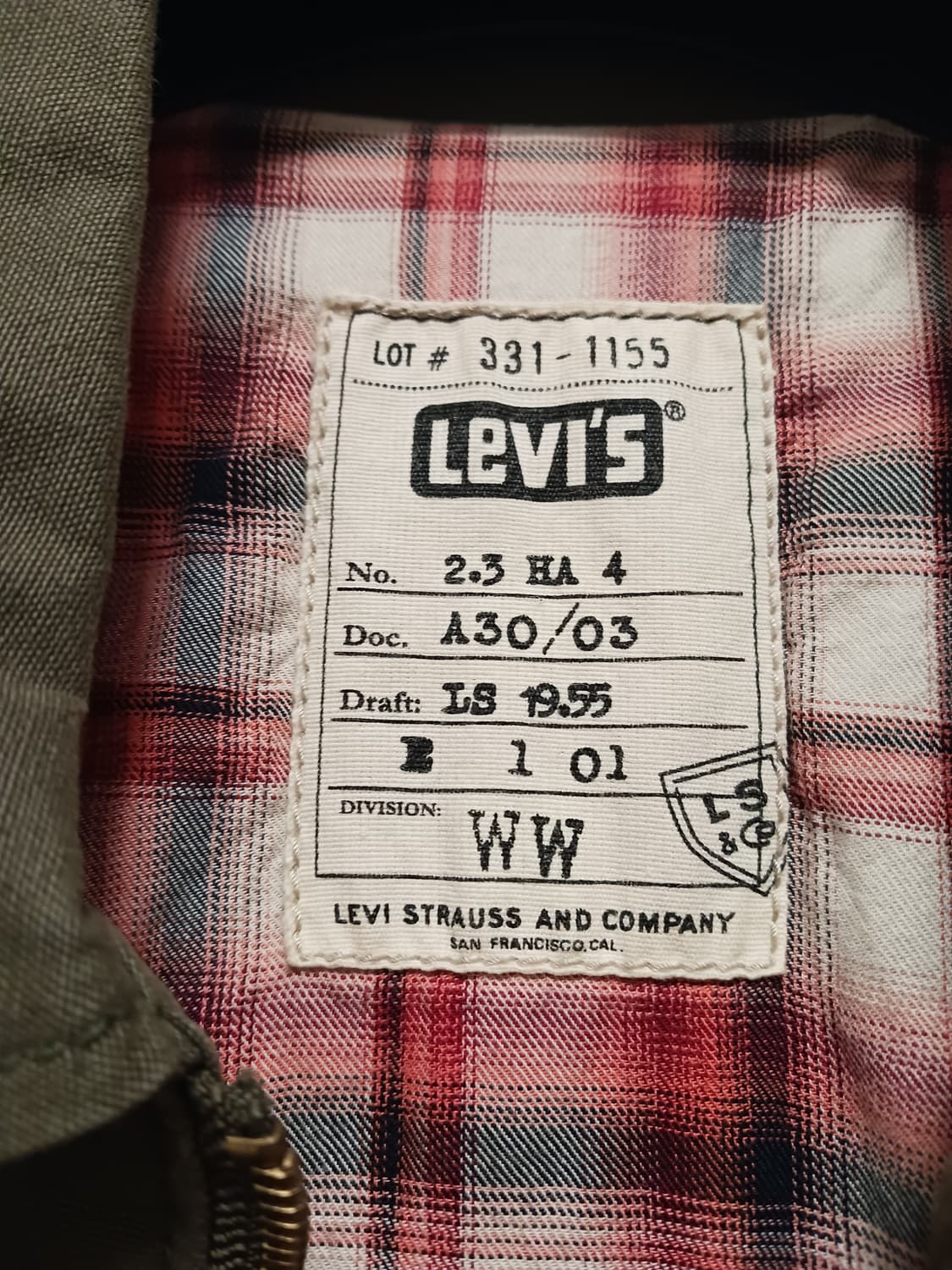 리바이스 밀리터리 워크자켓 상품이미지3