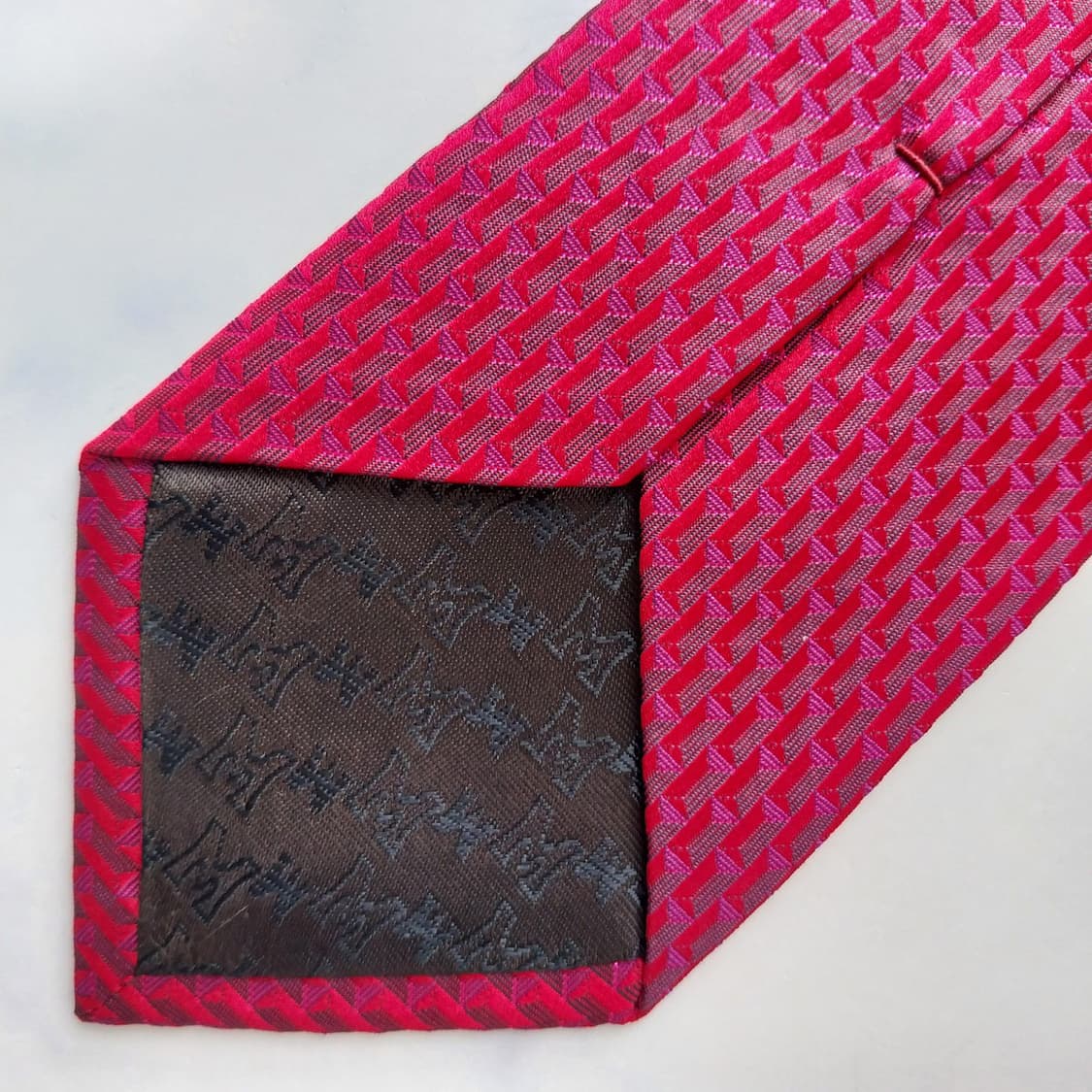 메트로시티 실크 레드 패턴 넥타이 8.5cm A+등급 K2344
 상품이미지8