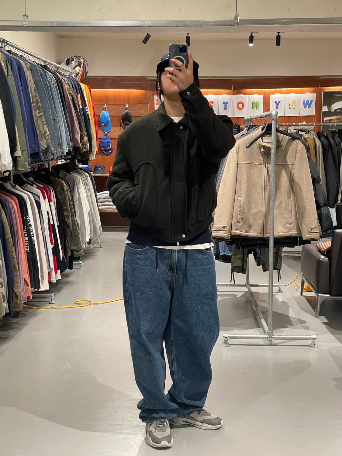 빈티지 오버핏 투웨이 누빔 자켓   상품이미지6