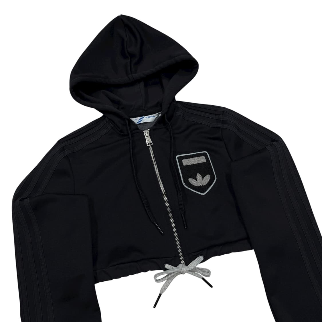 아디다스 빈티지 Y2K 딱붙핏 크롭 후드집업 자켓 블랙 XS 85 상품이미지2