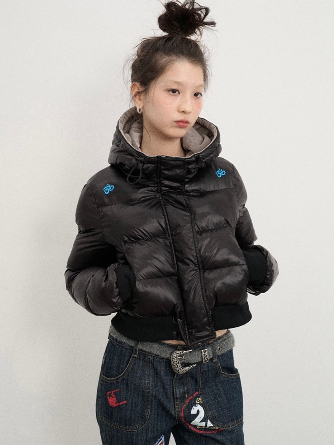 achihara 테스트메커니즘 디얼마이키코 숏패딩  상품이미지1