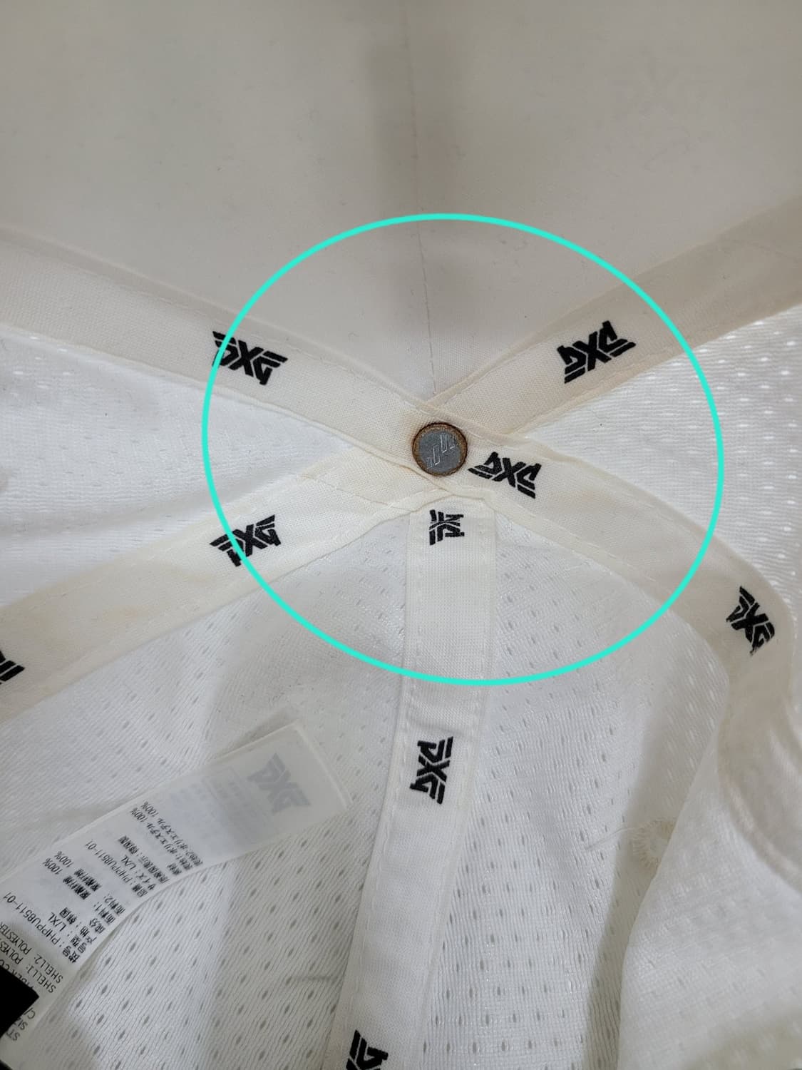 PXG 23SS 메탈 로고 메쉬 골프 볼갭 / L-XL 화이트
 상품이미지6