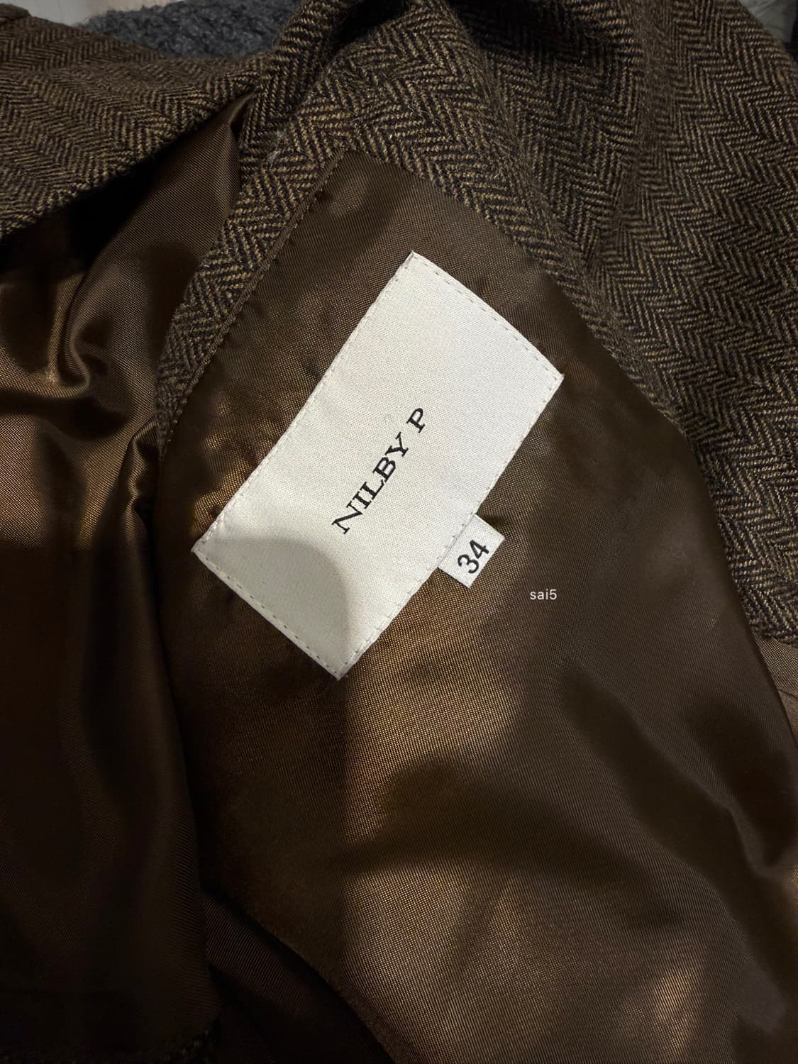 닐바이피 헤링본 더블자켓 상품이미지7