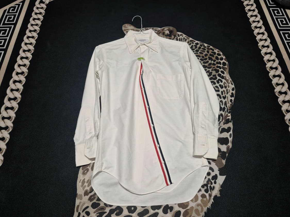 톰브라운 화이트 옥스포드 버튼다운 셔츠 여성용 상품이미지1