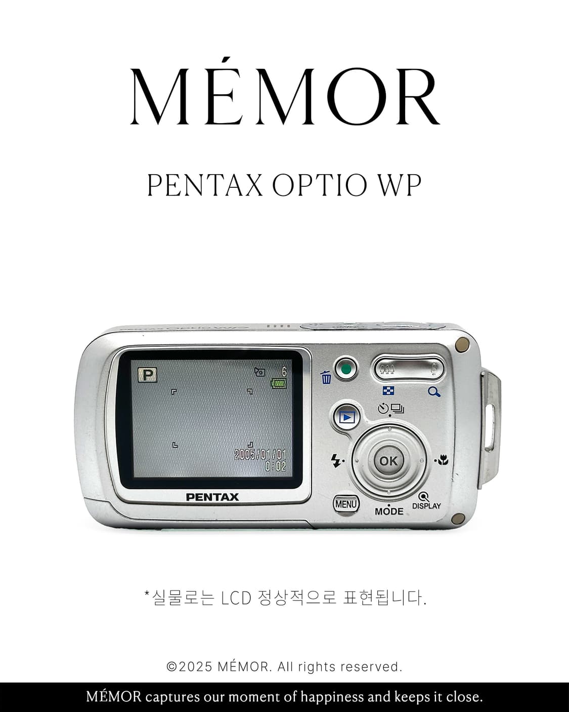 방수 기능🌊PENTAX OPTIO WP 펜탁스 디카 카메라 상품이미지5