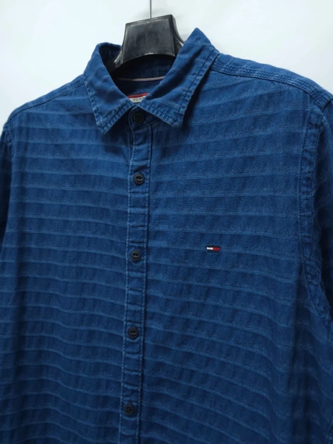 타미힐피거 샴브레이 진청 셔츠 (95) 상품이미지4