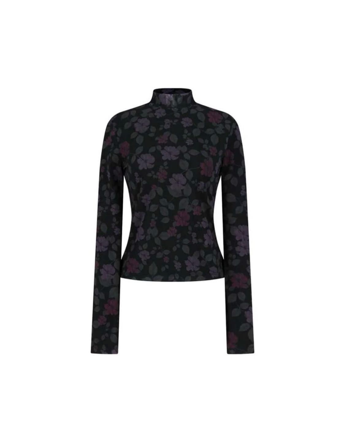 FLORAL MOCK NECK TOP 플로럴 모크넥 탑 상품이미지1