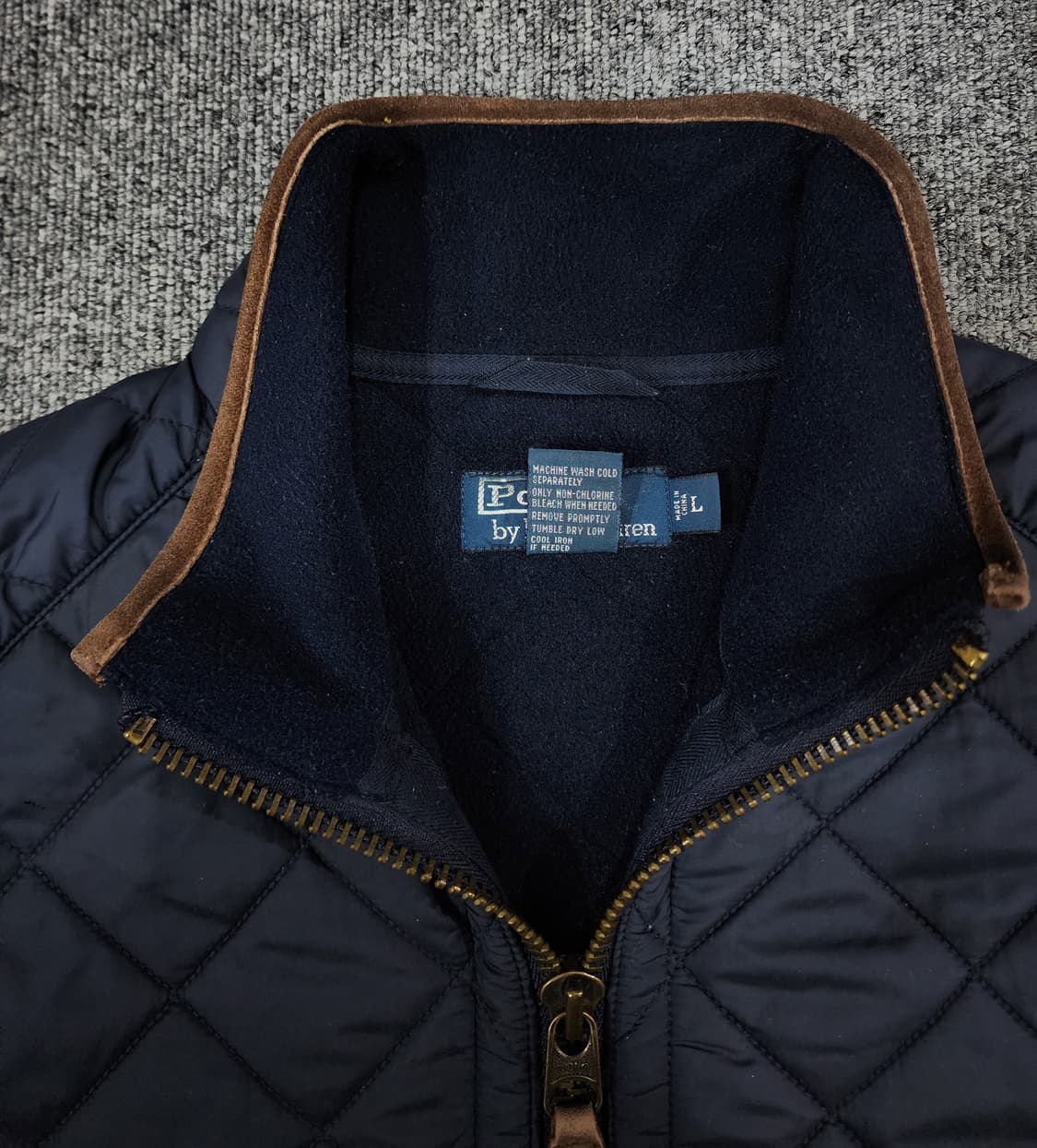 폴로 랄프로렌 투웨이 다이아몬드 기모 퀄팅 자켓 L 상품이미지5