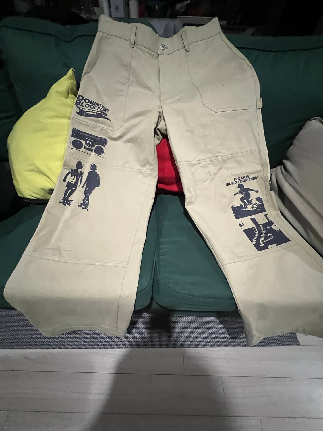 트릴리온 카펜터 팬츠 베이지 상품이미지4