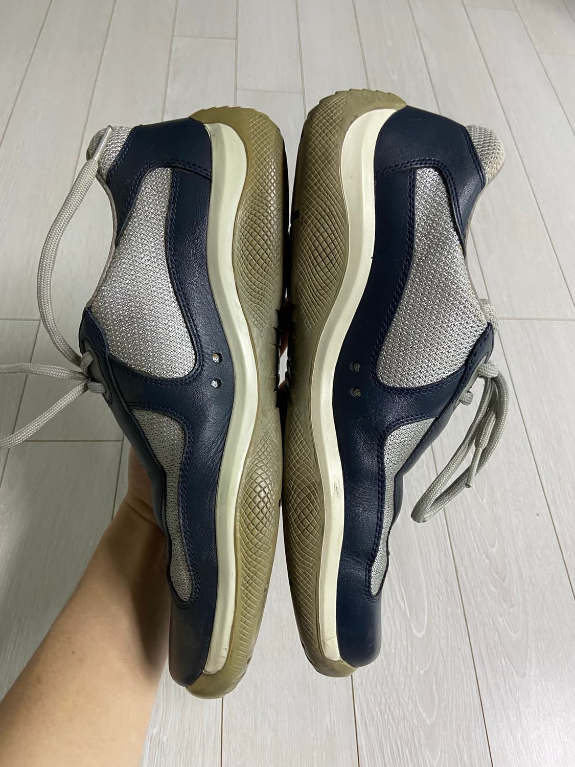 [8] 00s 프라다 아메리카컵 스니커즈 네이비 상품이미지5