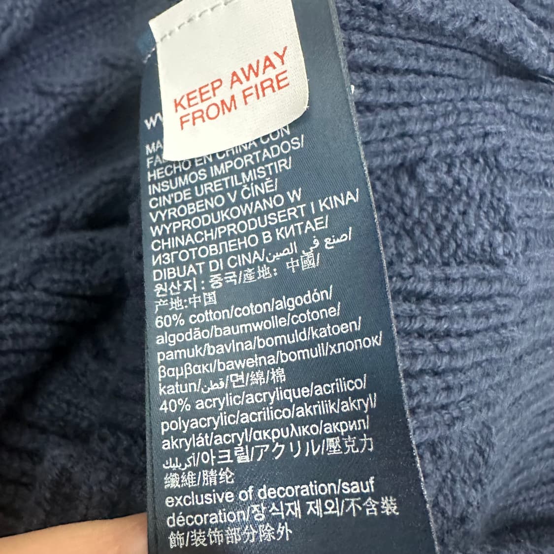 타미힐피거 여성 케이블 꽈배기 니트 신장 164 상품이미지8