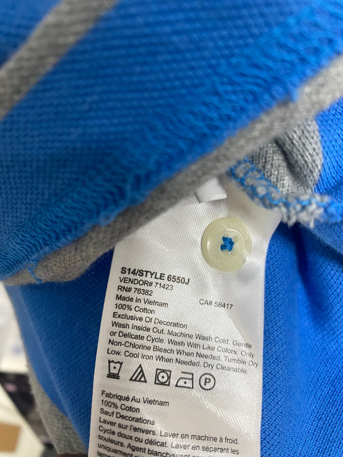 팀버랜드 여자 럭비티 블루 스트라이프 S 상품이미지4
