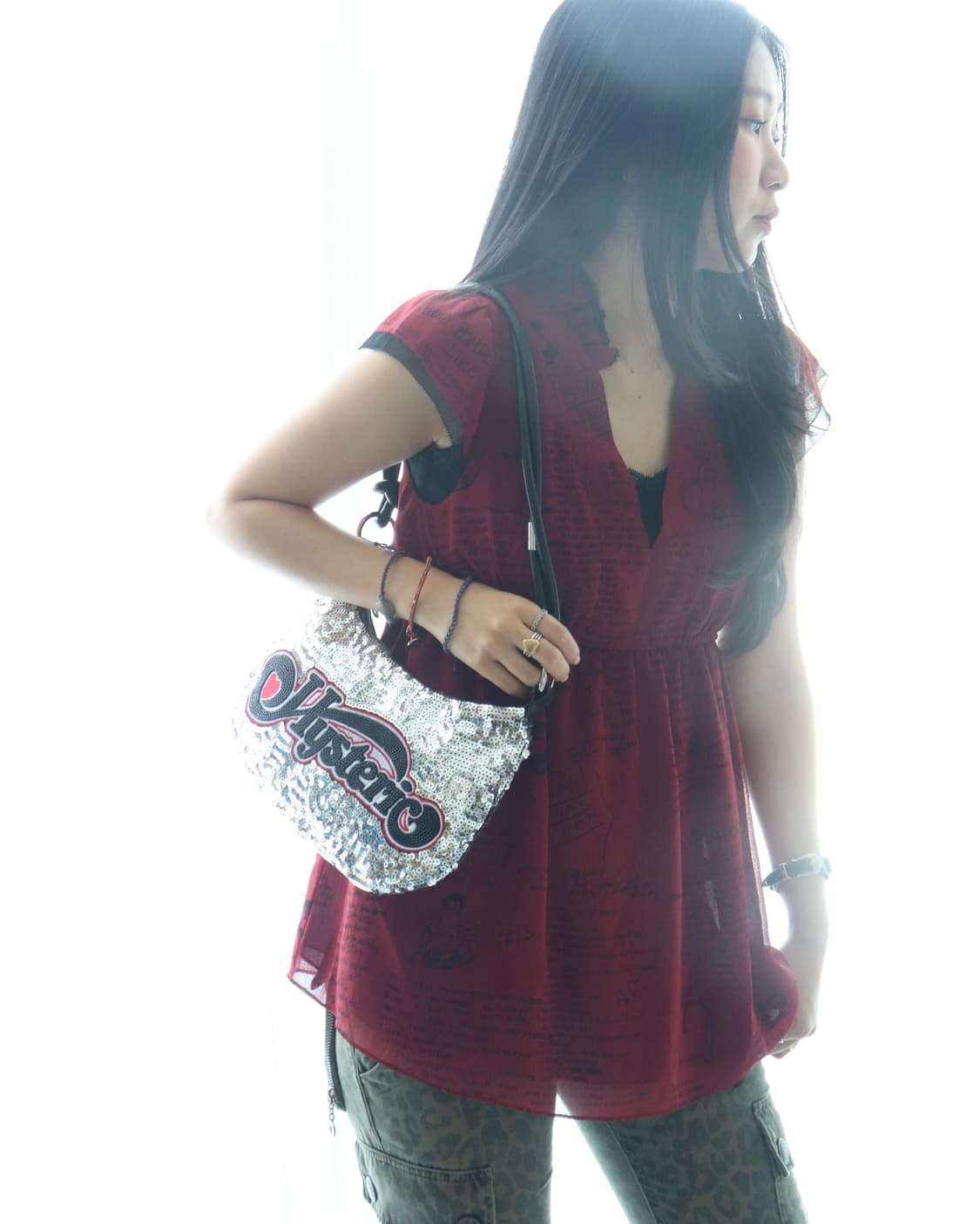 [Hysteric Glamour] Silver Spangle Bag 상품이미지5