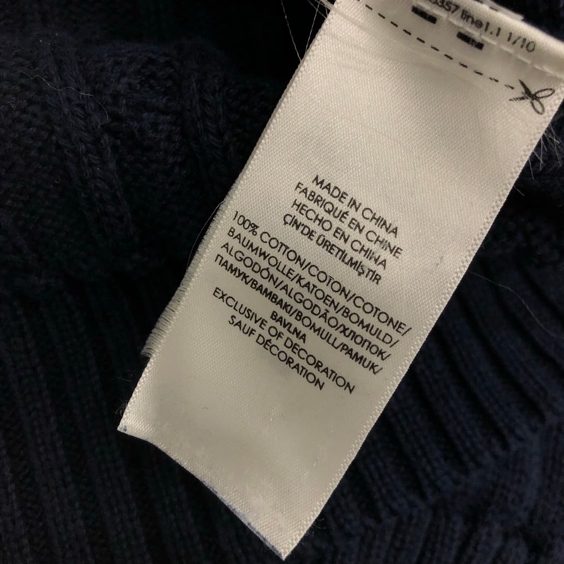 폴로 랄프로렌 네이비 케이블 니트 상품이미지6