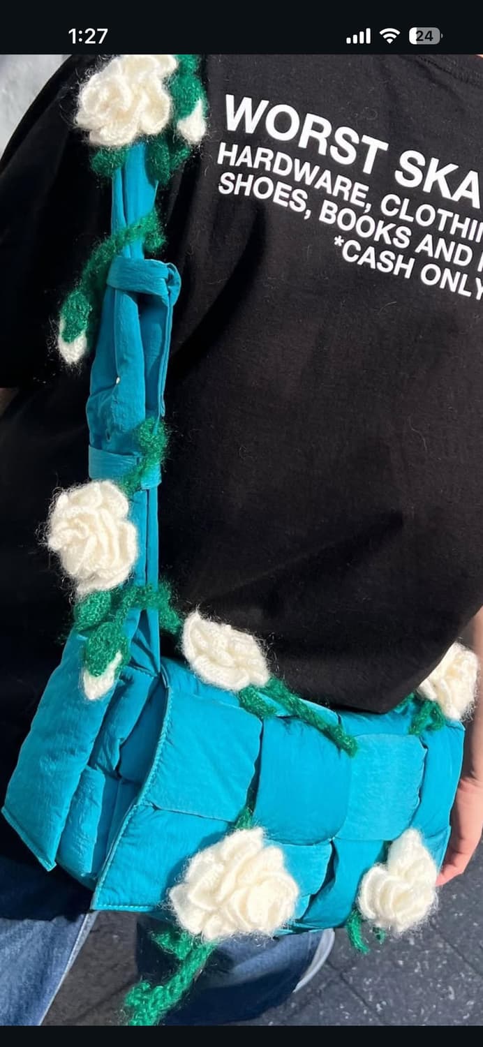 [OS] 언더커버 21aw 장미 스톨 머플러 화이트 상품이미지6