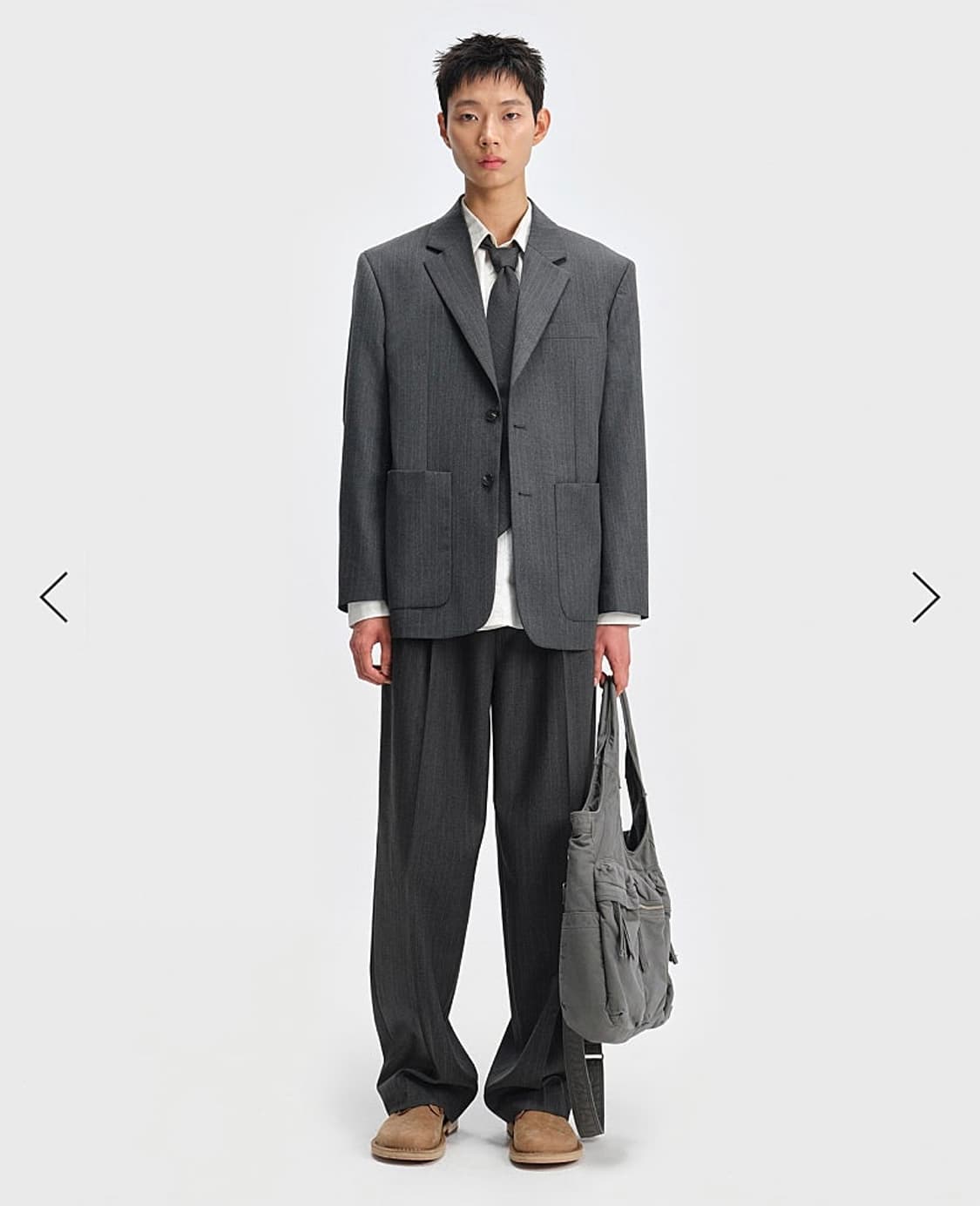 벨리에 시티 노마드 스트라이프 자켓 그레이 04(100) 상품이미지3