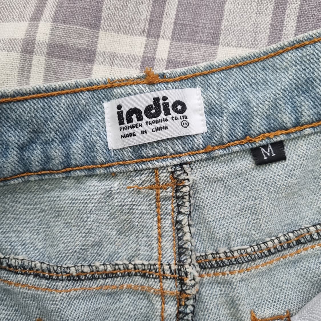 indio 빈티지 페인팅 데님 스커트 1784 상품이미지4