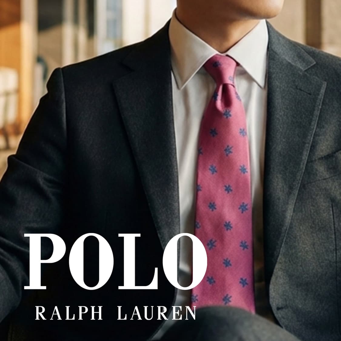 폴로 랄프로렌 핑크 거북이 자수 넥타이 9.3cm A+등급 K2513 상품이미지1