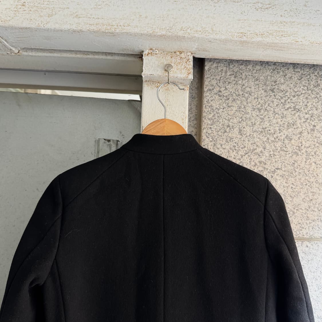 시스템 논카라 논버튼 울 코트 상품이미지5