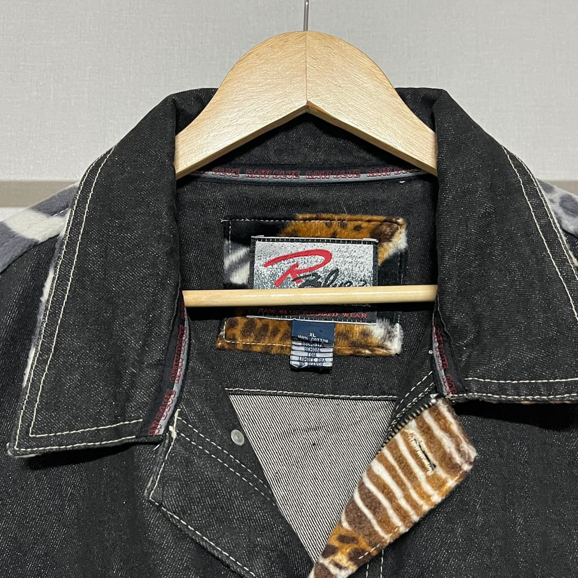 RAW BLUE 애니멀 트리커 자켓 XL 상품이미지4