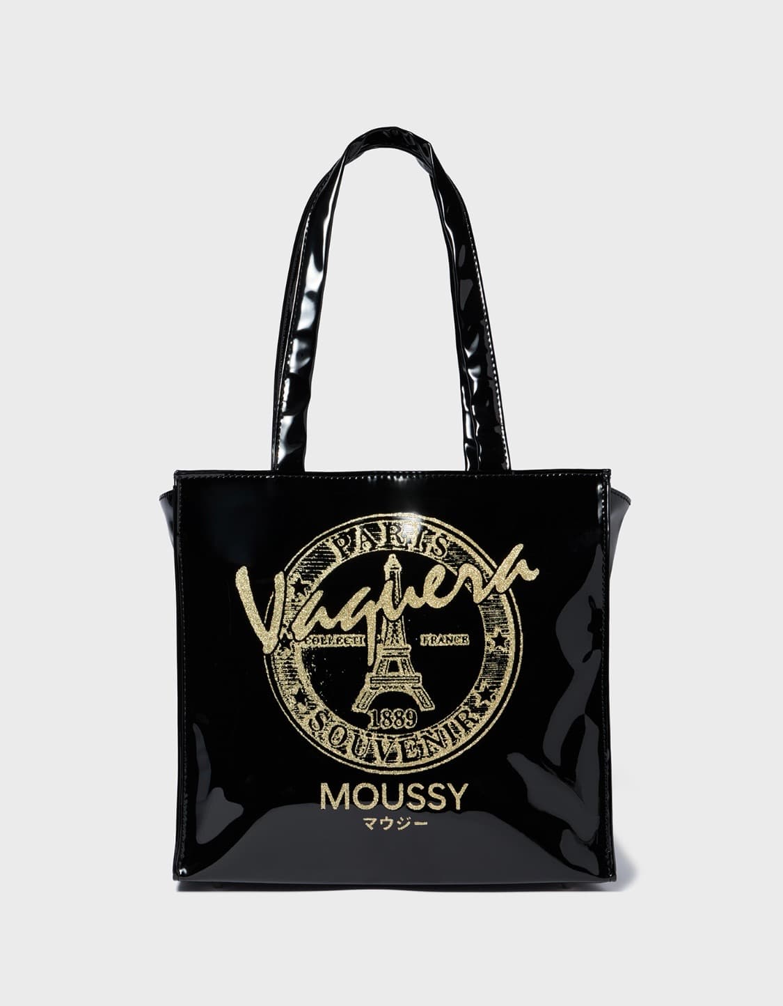 Vaquera X Moussy 콜라보 미니 쇼핑백 블랙 상품이미지1