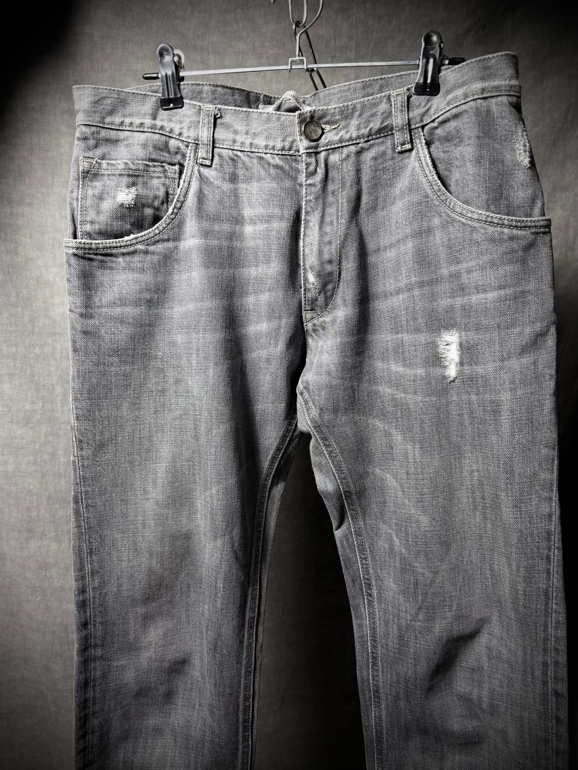 Poeme Bohemien Washed Distressed Denim 상품이미지4