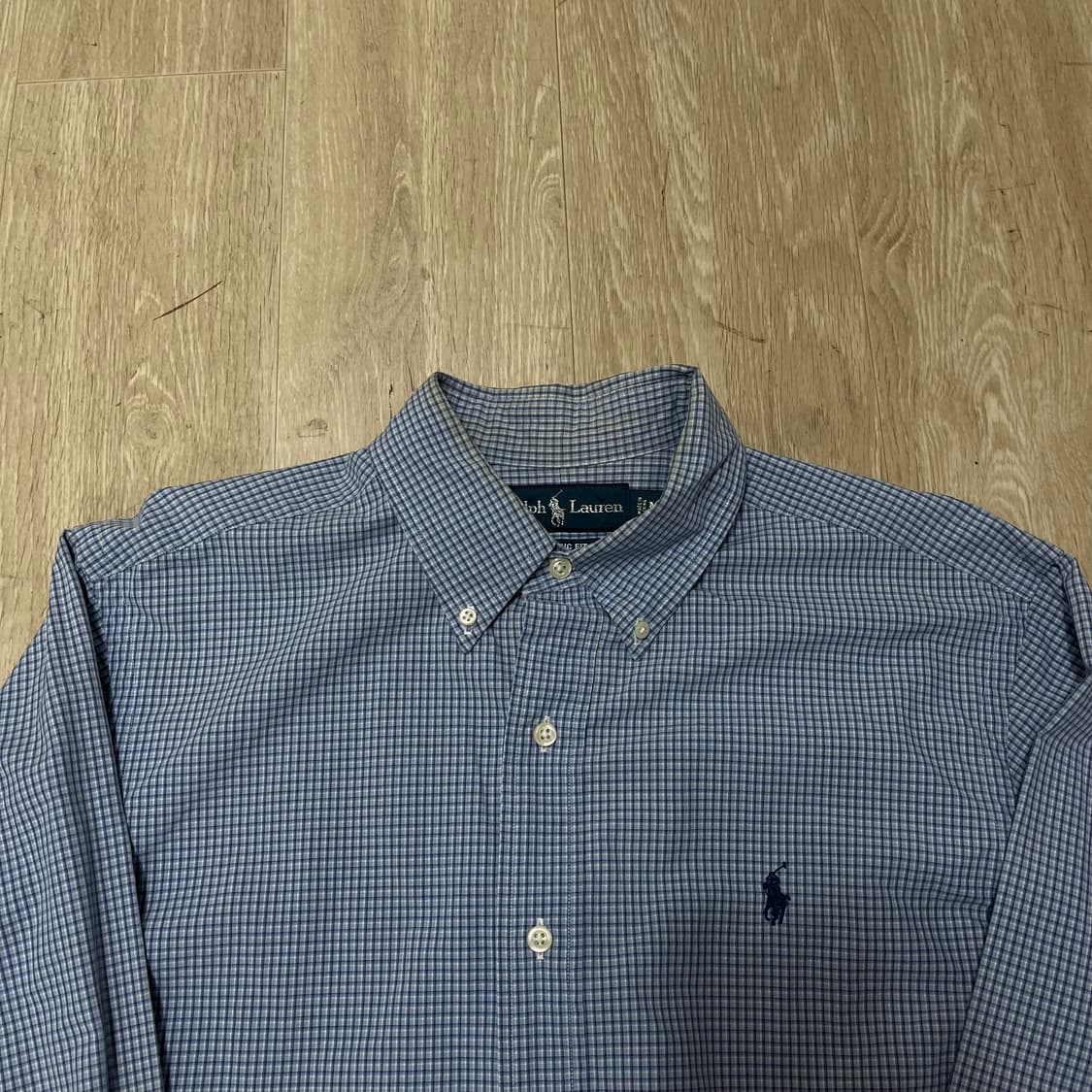 폴로 랄프로렌 클래식핏 버튼다운 체크 셔츠 M/95 상품이미지2
