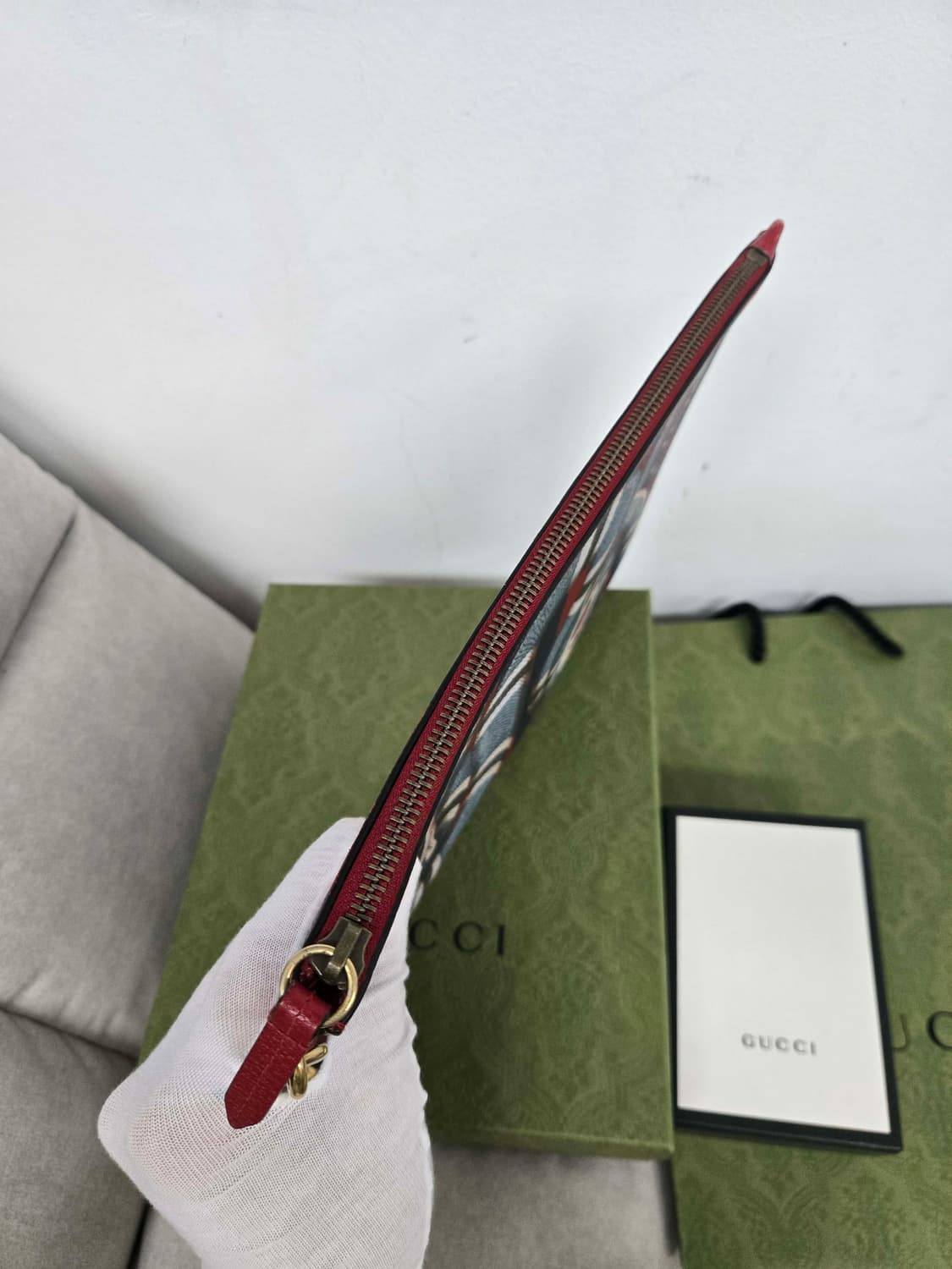 [보증서 정품] 구찌 킹스네이크 한정 클러치백 상품이미지4