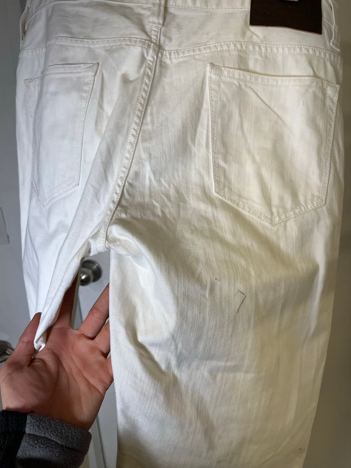 White Color Wide Fit Pants 상품이미지9