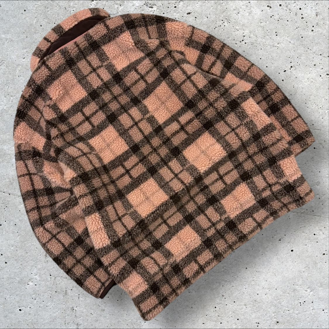 [M] 에디바우어 핑크 체크 플리스 자켓 B561 상품이미지2