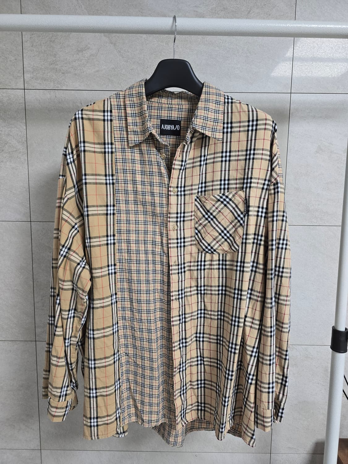 아조바이아조 버버리체크 셔츠 XL 상품이미지1