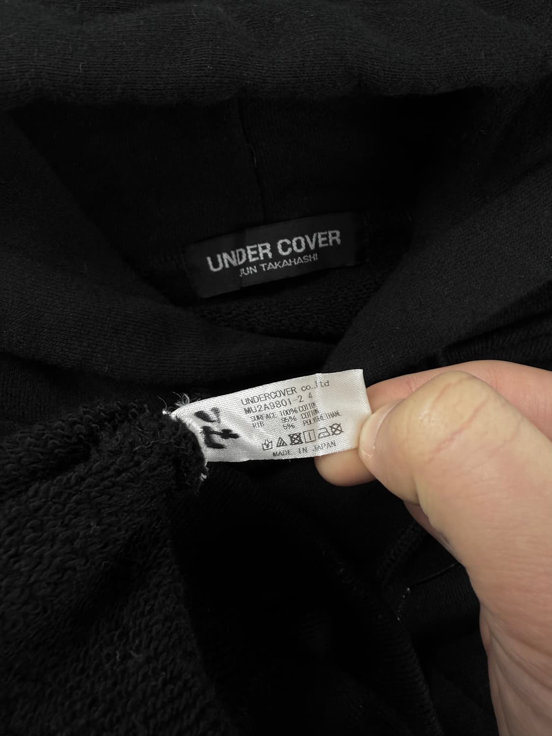 undercover 베어 후드티 상품이미지5