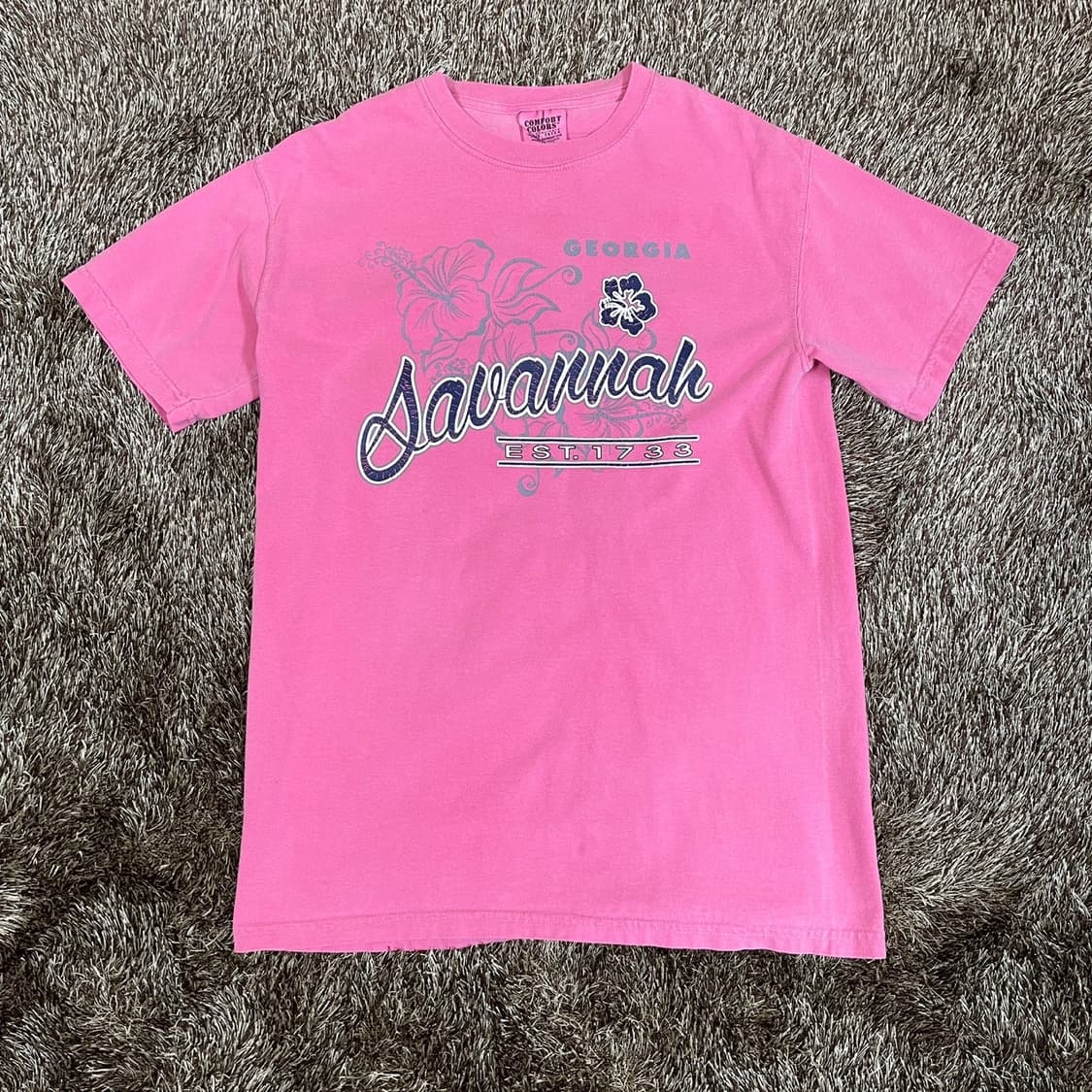 COMFORT COLORS 조지아주 프린팅 반팔 티셔츠 S (공용추천) 상품이미지1