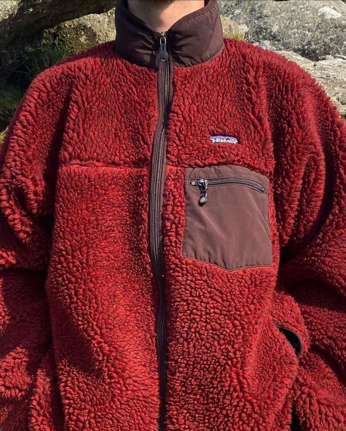 (M) 파타고니아 빈티지 딥파일 버건디 상품이미지1