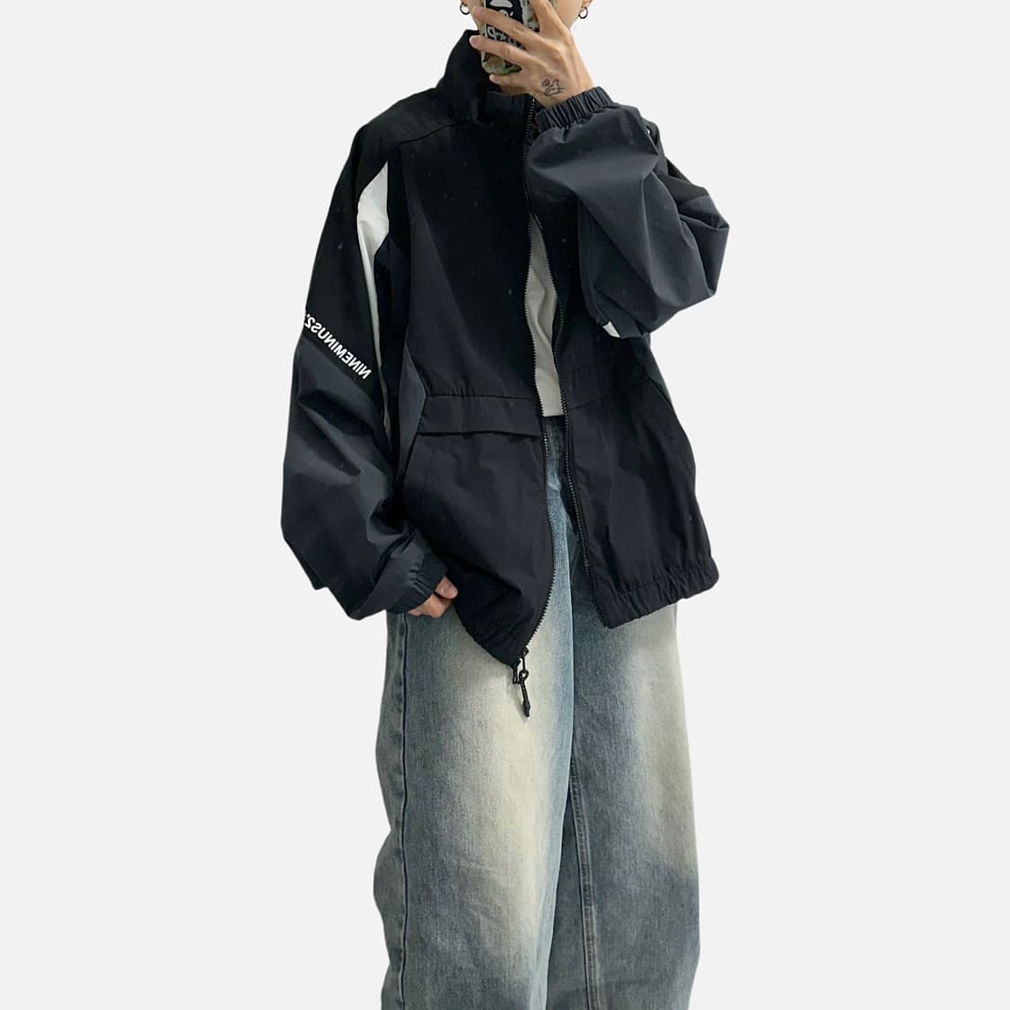 nineminus2 투웨이 우븐 바람막이 자켓 상품이미지4