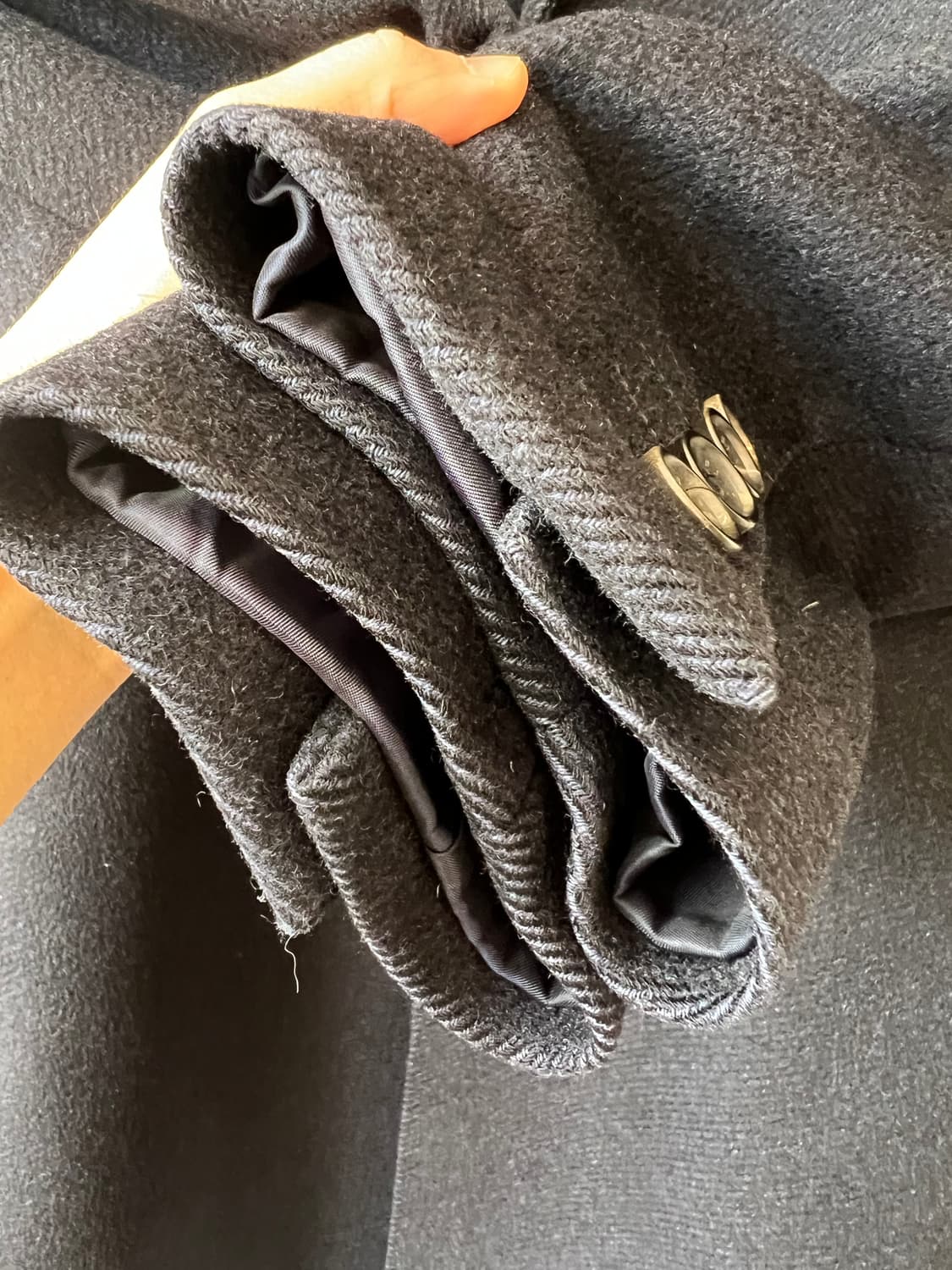 닥스 남성 다크네이비 울캐시미어코트 싱글하프코트 상품이미지4