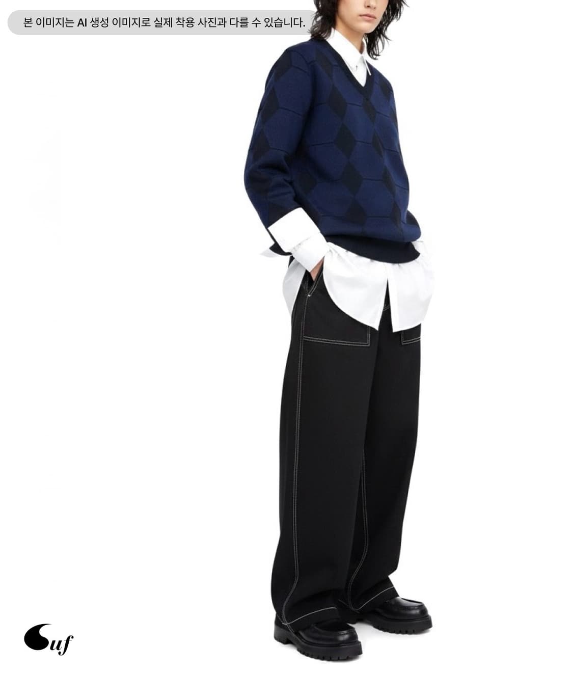 argyle wool knit 상품이미지1