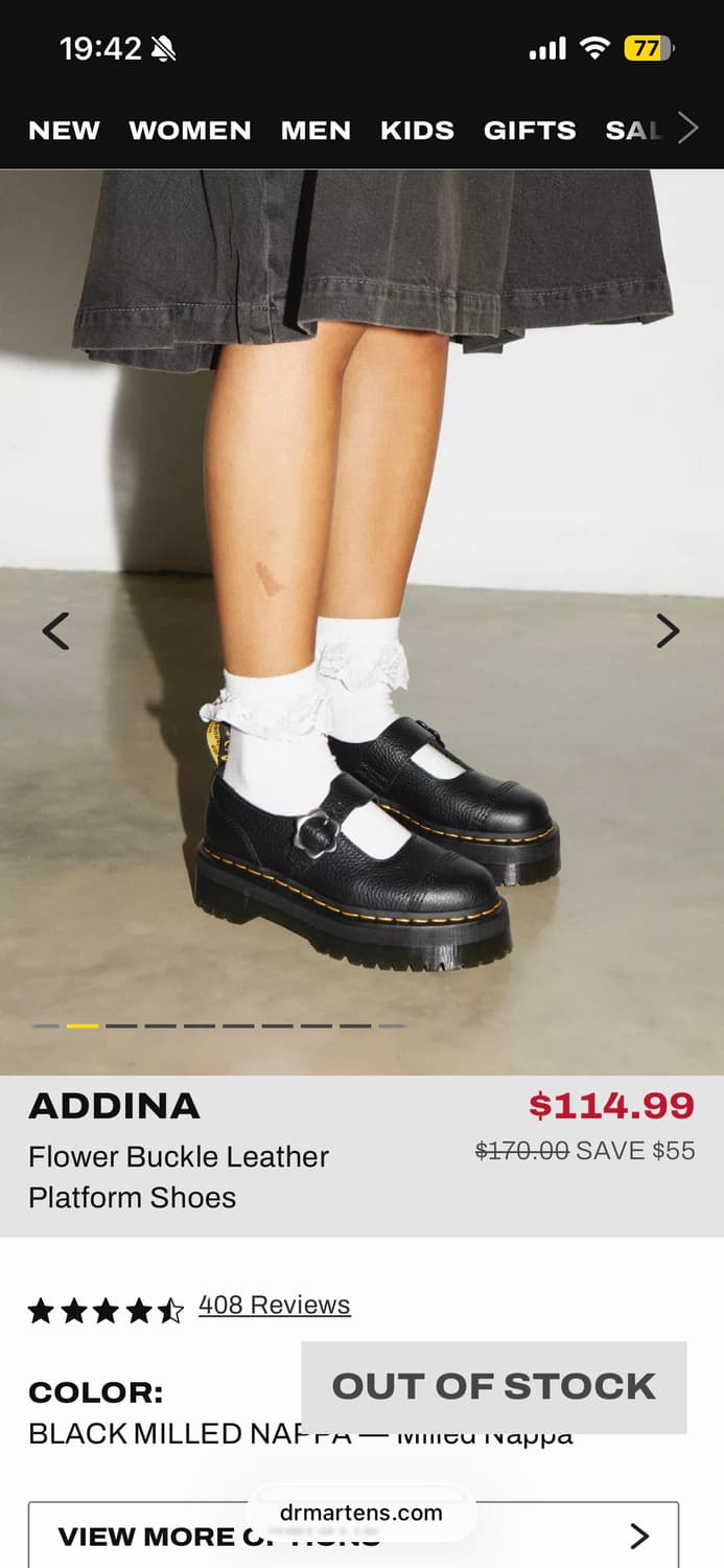 닥터마틴 아디나 쿼드 로퍼 블랙 상품이미지7