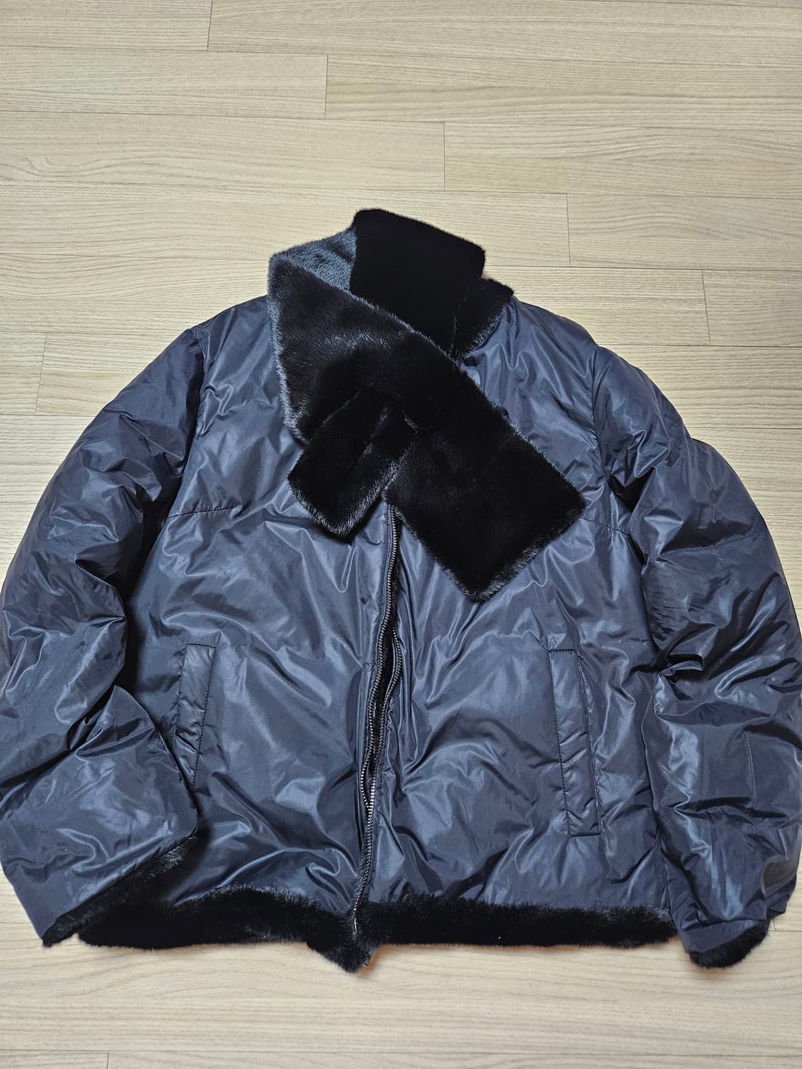 셀렙샵에디션의 FAUX밍크 헝가리구스다운 블랙  상품이미지7