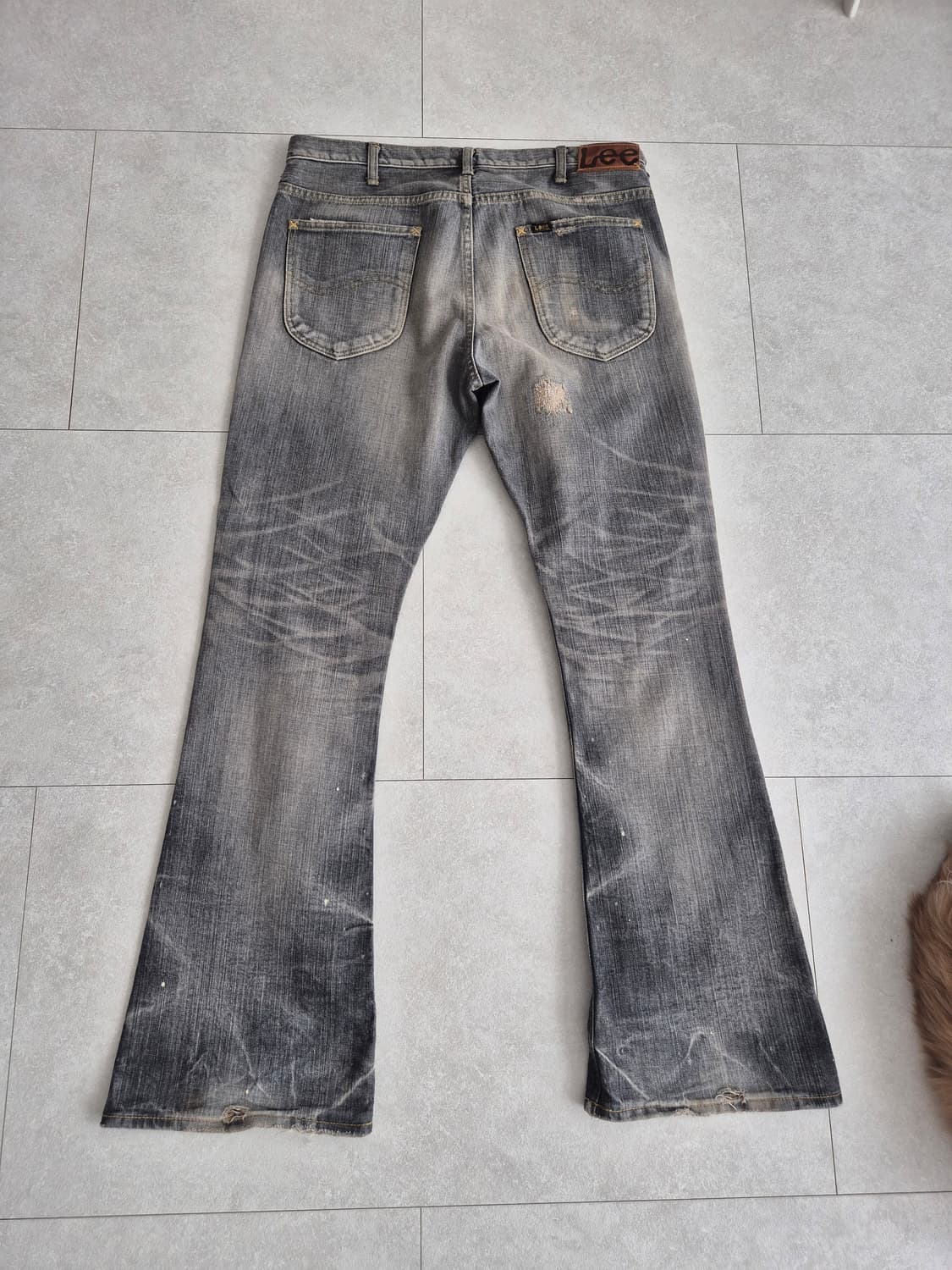 빈티지 Lee 그레이 플레어 데님 33 상품이미지2