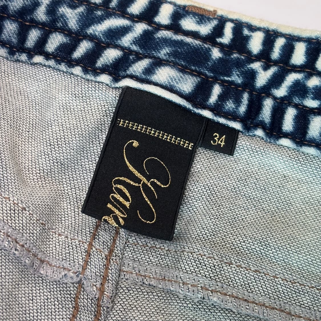 칼카니(Karl Kani) 90s 올드스쿨 스노우 워싱 데님 상품이미지6