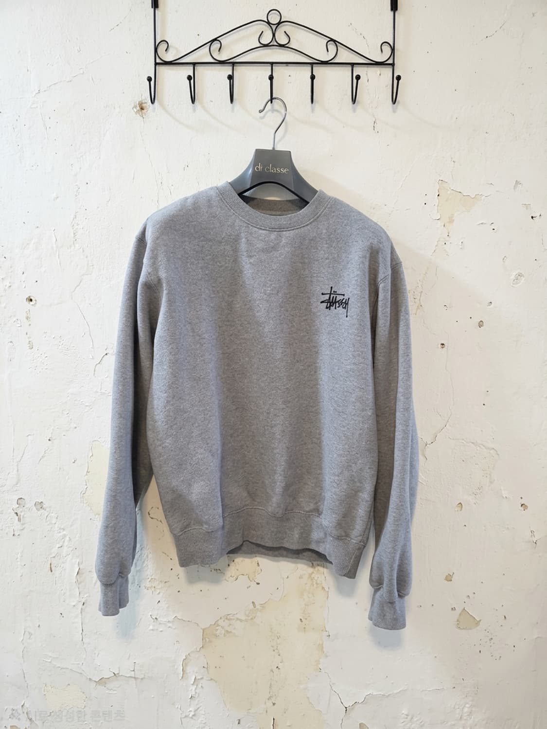 스투시 맨투맨 그레이 S 상품이미지1