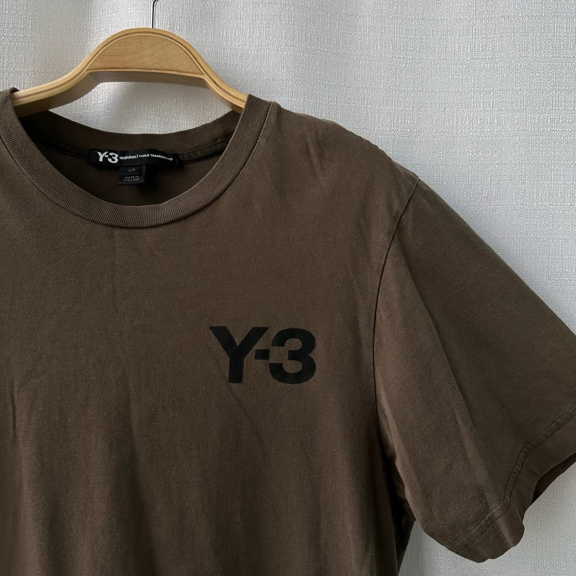 Y-3 아디다스 x 요지야마모토 로고 반팔 티셔츠 브라운 S 상품이미지2