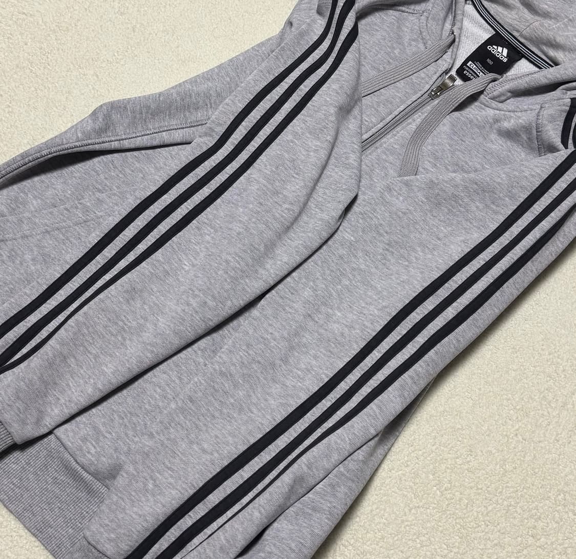 아디다스 에센셜 그레이 후드집업  상품이미지7