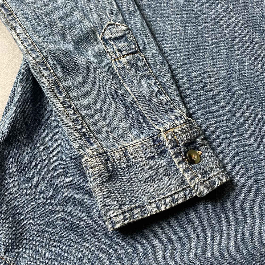 ARIZONA JEAN COMPANY 빈티지 데님 워싱 셔츠 A00549 상품이미지5