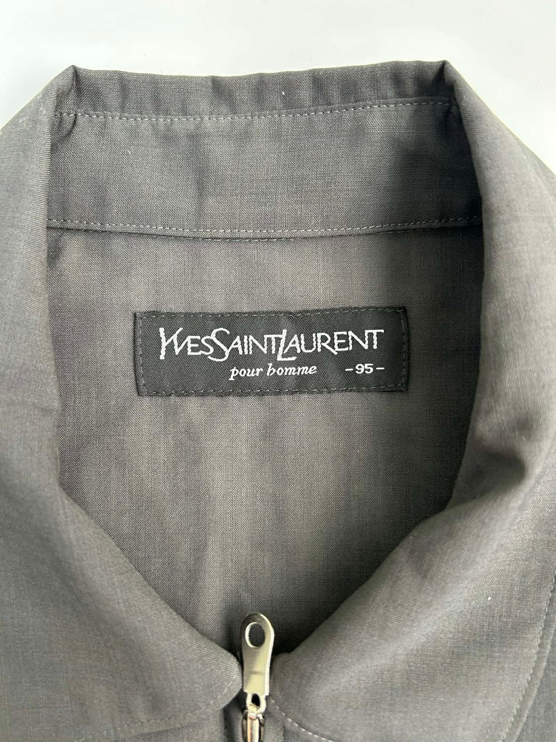 [95] 입생로랑 ysl 로고 집업 블루종 자켓 상품이미지4