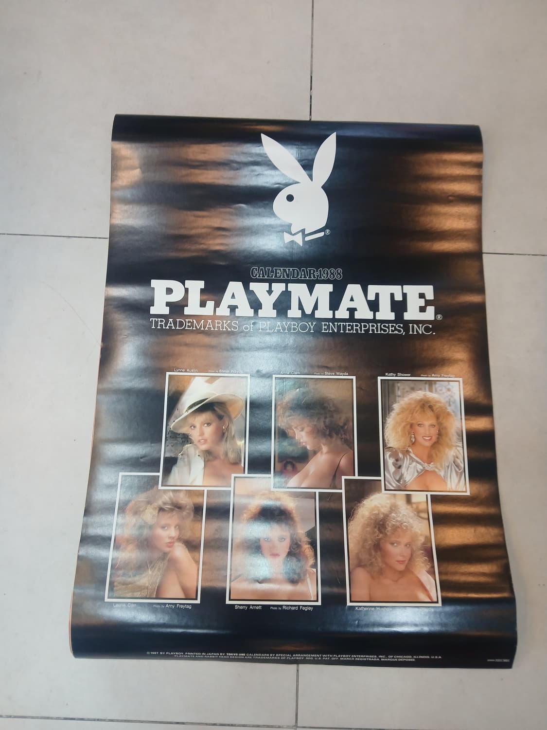 빈티지 88년도 플레이보이 달력 상품이미지1