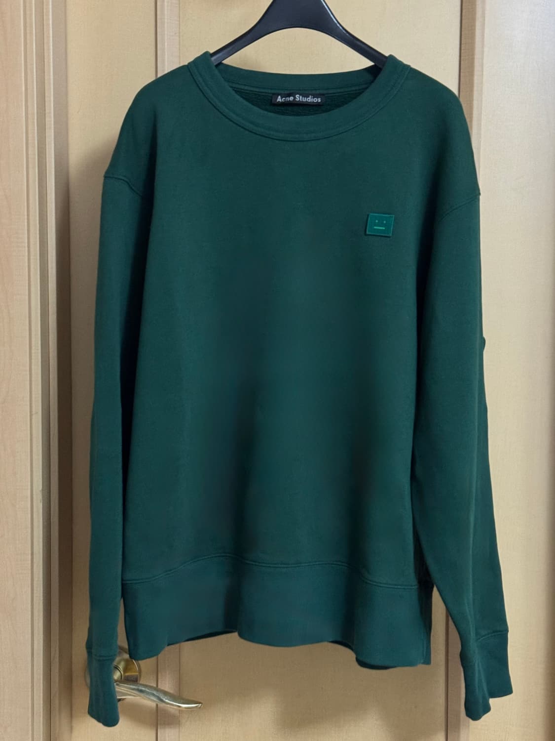 아크네 스튜디오 페어뷰 맨투맨 M (기모) 그린 상품이미지3