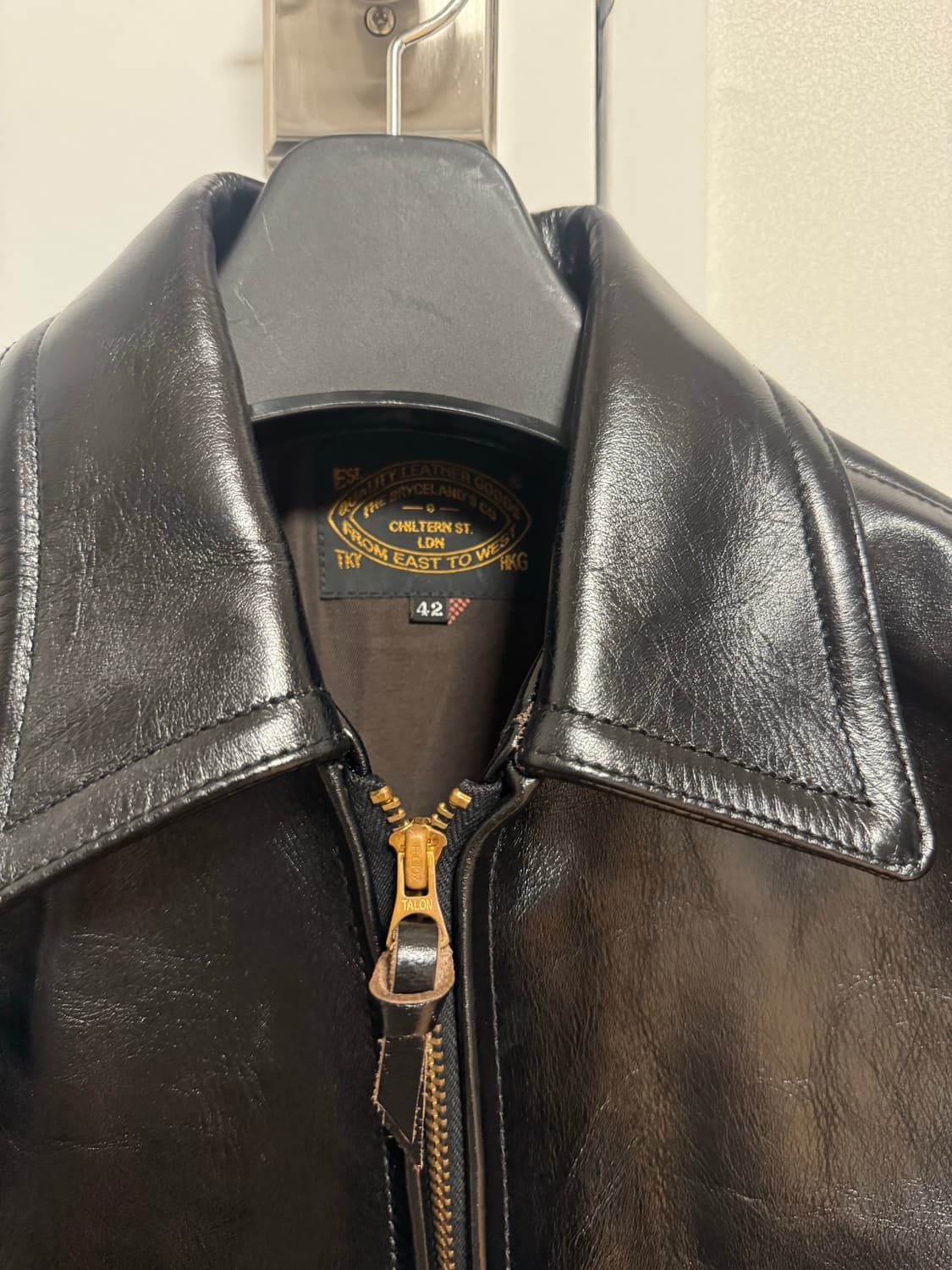 [새상품급] 브라이슬랜드 브렌트 가죽자켓 42사이즈 상품이미지3