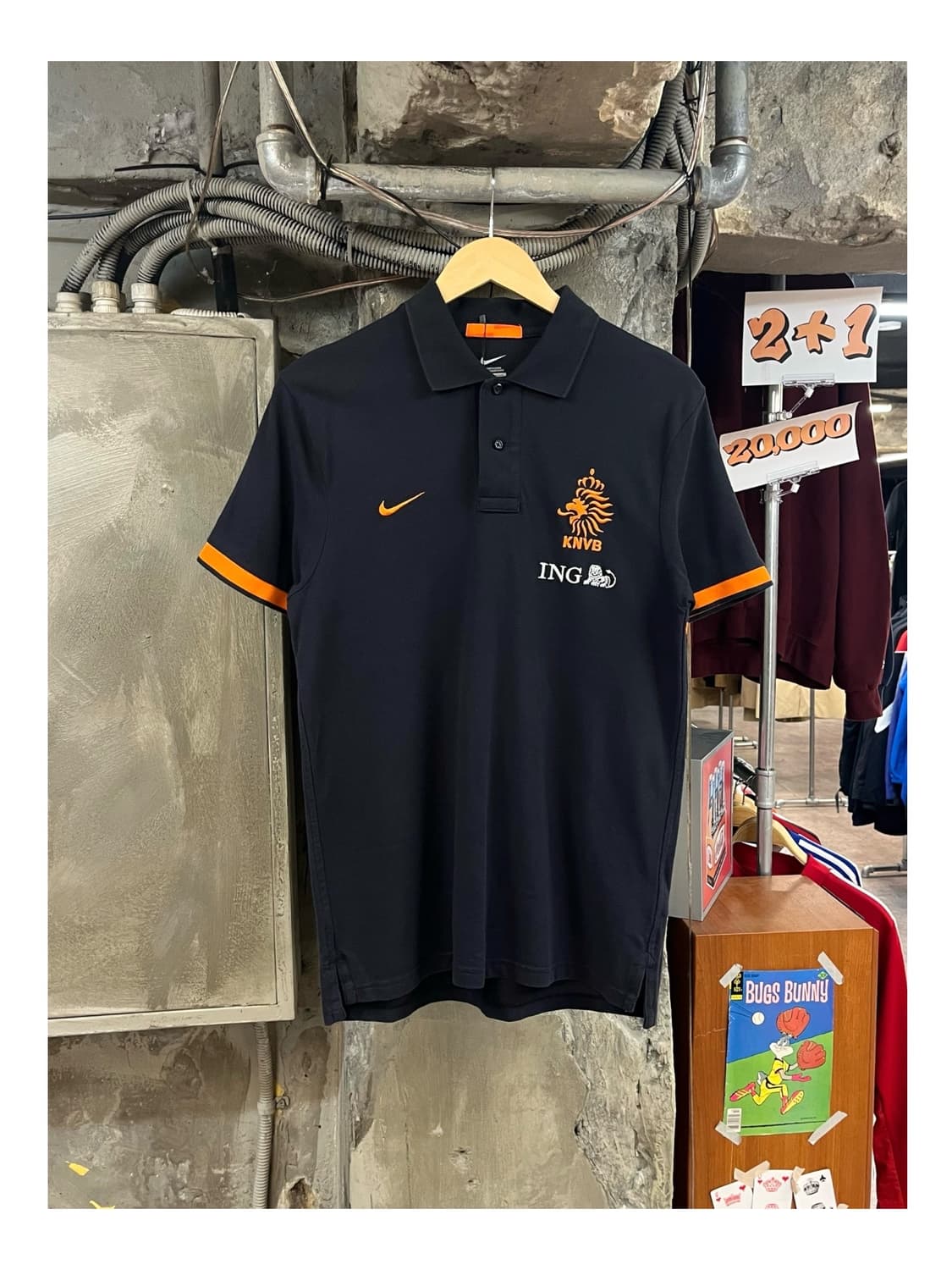 나이키 네덜란드 축구 반팔 카라티 블랙 L #csz3468 상품이미지1